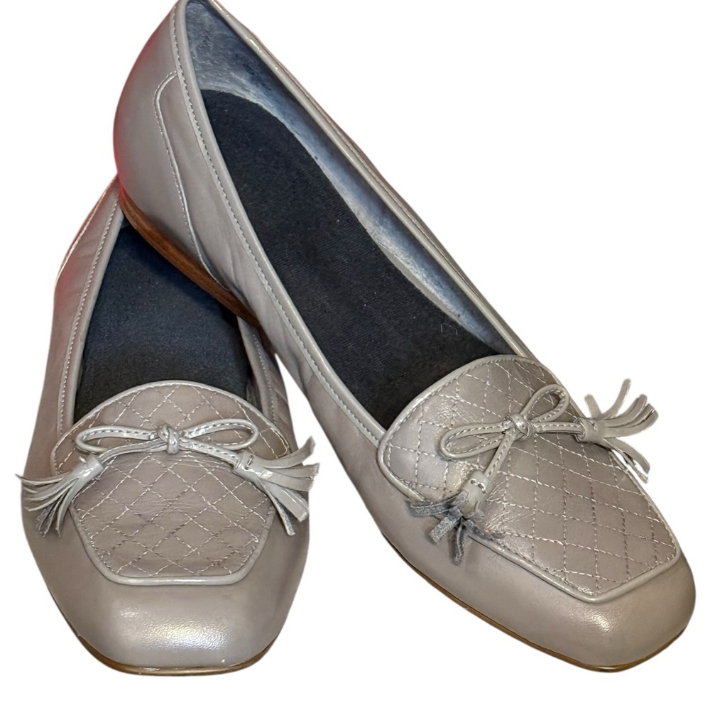 Enzo Angiolini Leather Tassel Loafer Flats Size 8M - Picture 2 of 8